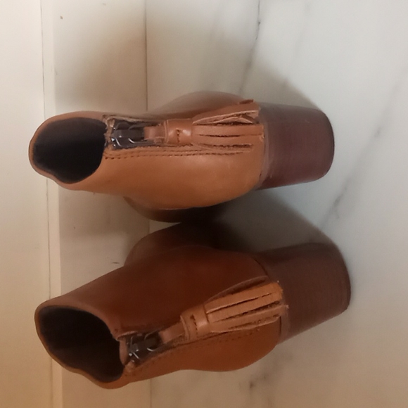 Toms Carpe Diem Leila Brown Leather Boots Sz 6 - Picture 4 of 8